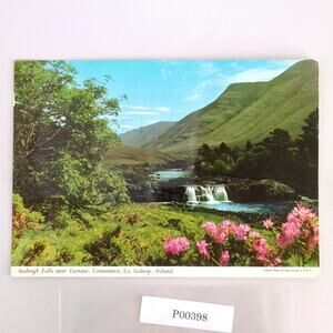 Aasleagh Falls Leenane Connemara Co Galway Ireland John Hinde 1960s Postcard